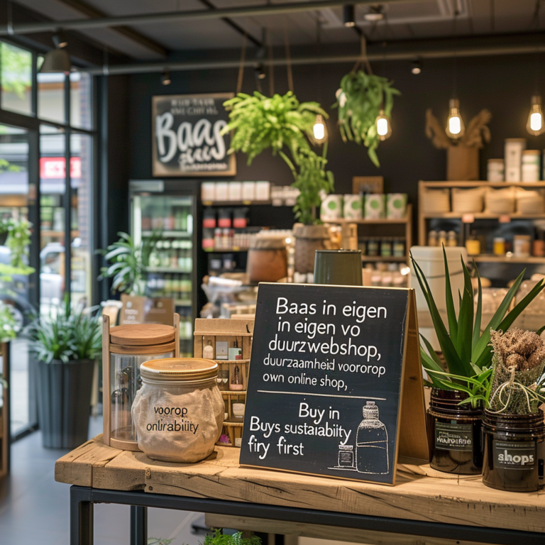 "Baas in eigen webshop, duurzaamheid voorop"