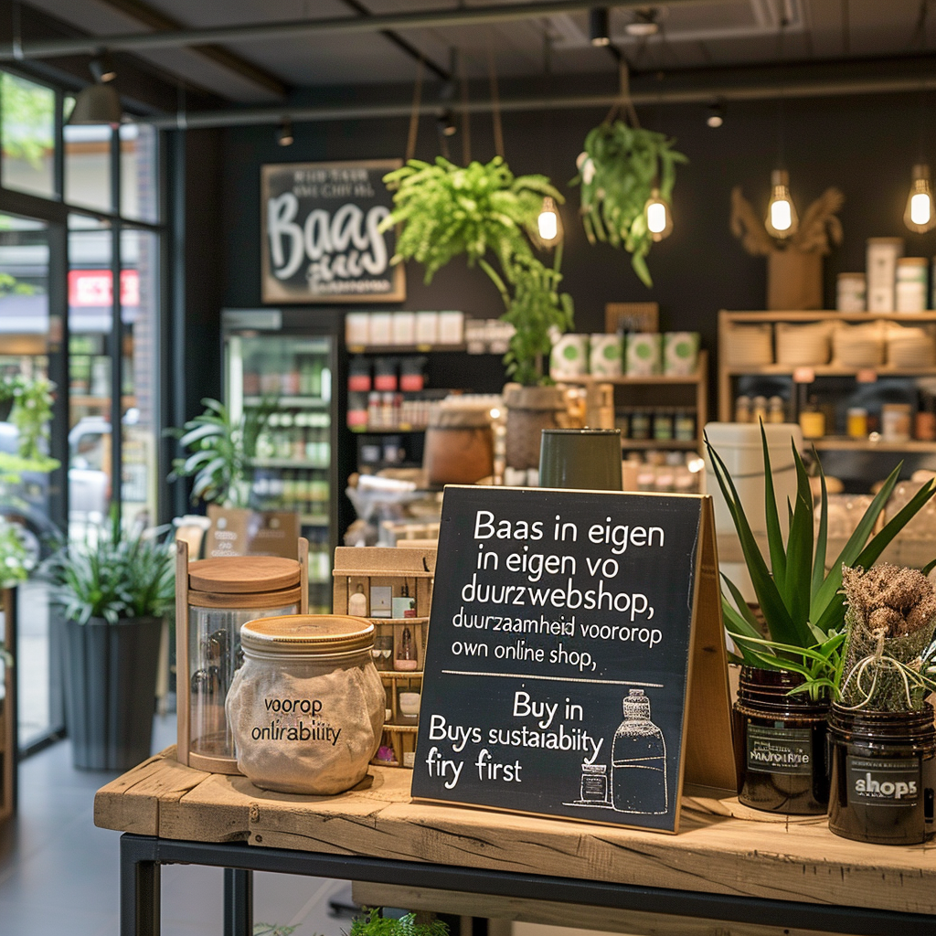"Baas in eigen webshop, duurzaamheid voorop"