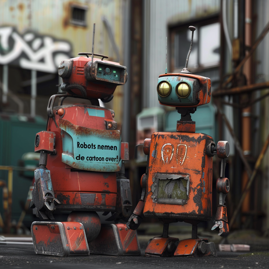 "Robots nemen de cartoon industrie over!"