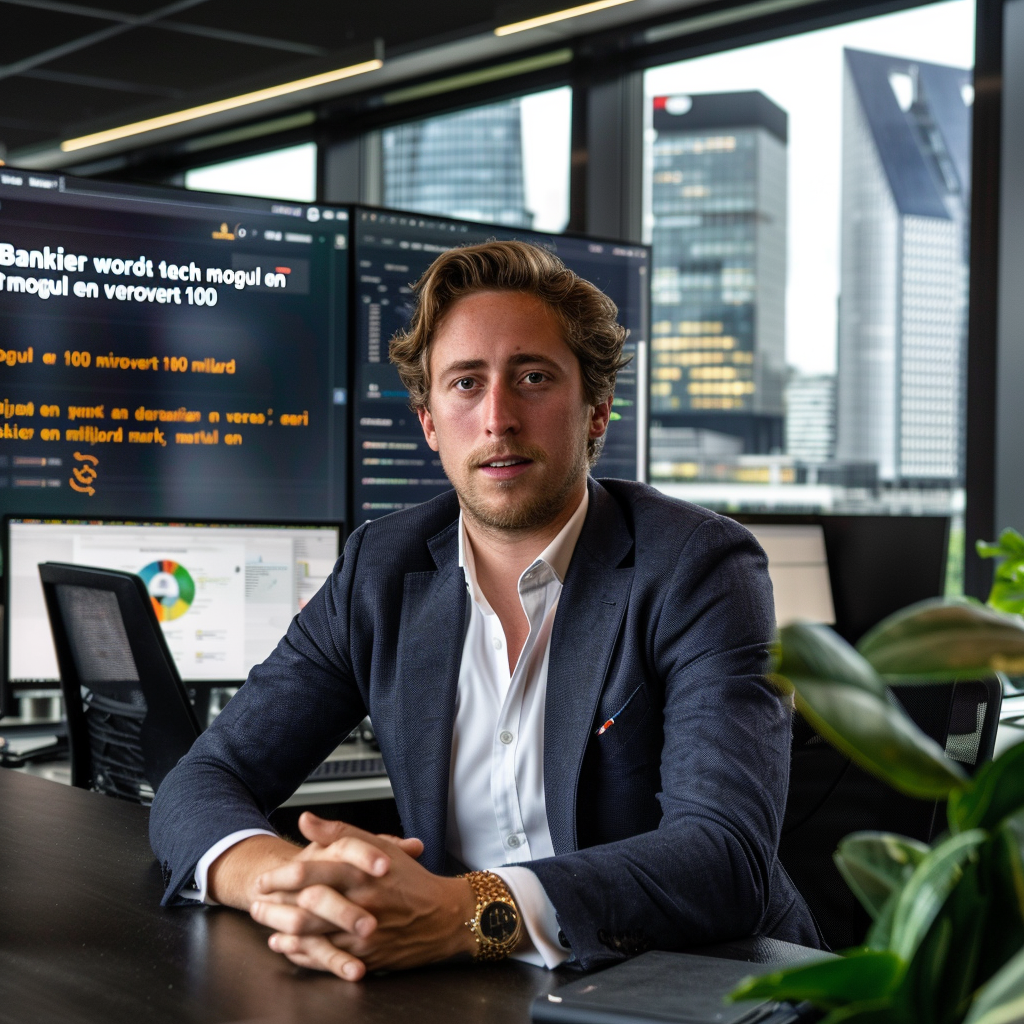"Bankier wordt tech mogul en verovert 100 miljard markt"