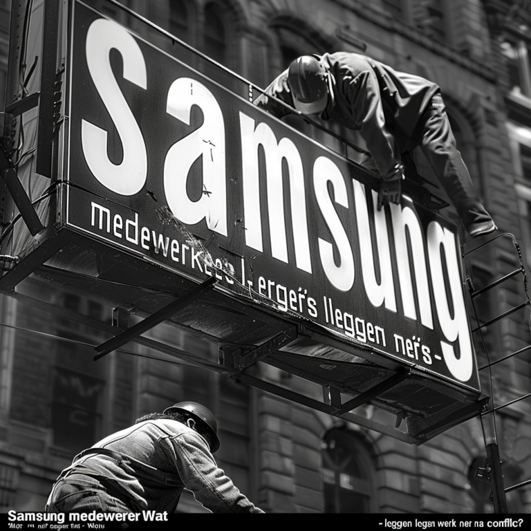 "Samsung medewerkers leggen werk neer na conflict - Wat nu?"