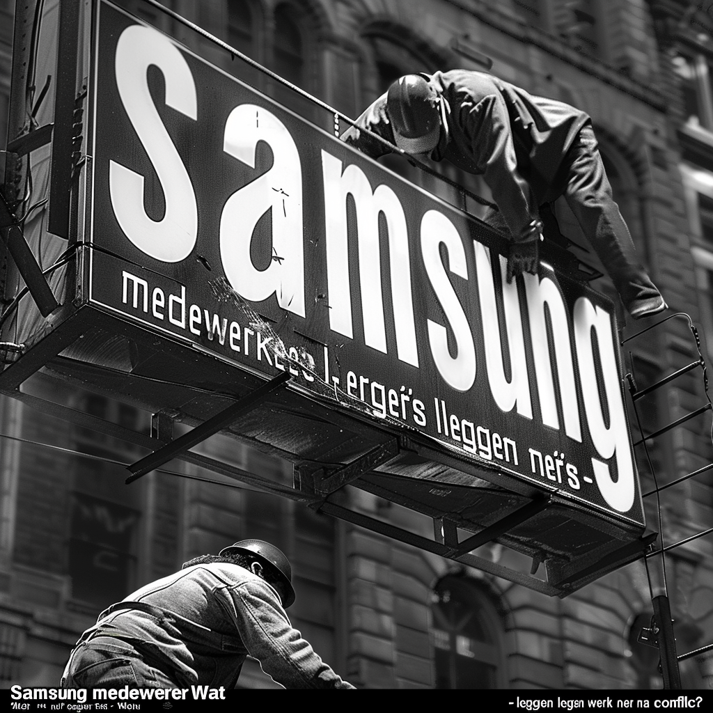 "Samsung medewerkers leggen werk neer na conflict - Wat nu?"