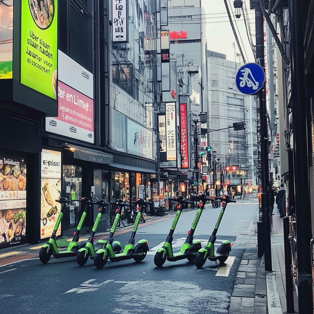 "Uber en Lime slaan handen ineen voor Japanse e-scooter explosie!"