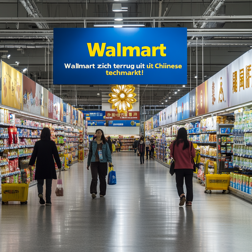 . "Schokkend nieuws: Walmart trekt zich terug uit Chinese techmarkt!"