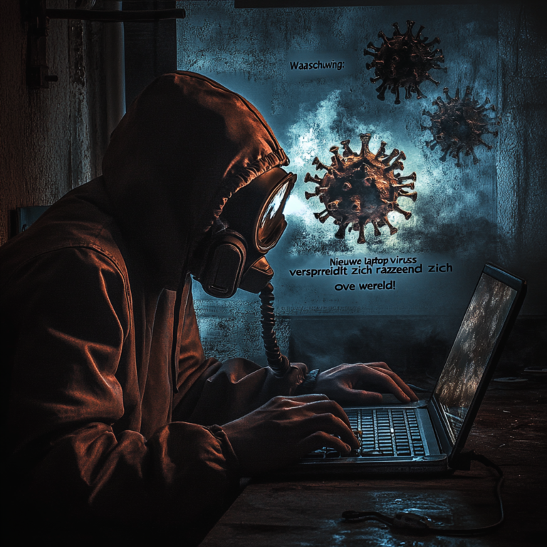 . "Waarschuwing: Nieuwe laptop virus verspreidt zich razendsnel over de wereld!"