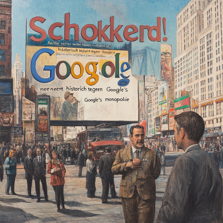 . "Schokkend! Rechter neemt historisch besluit tegen Google's monopolie"