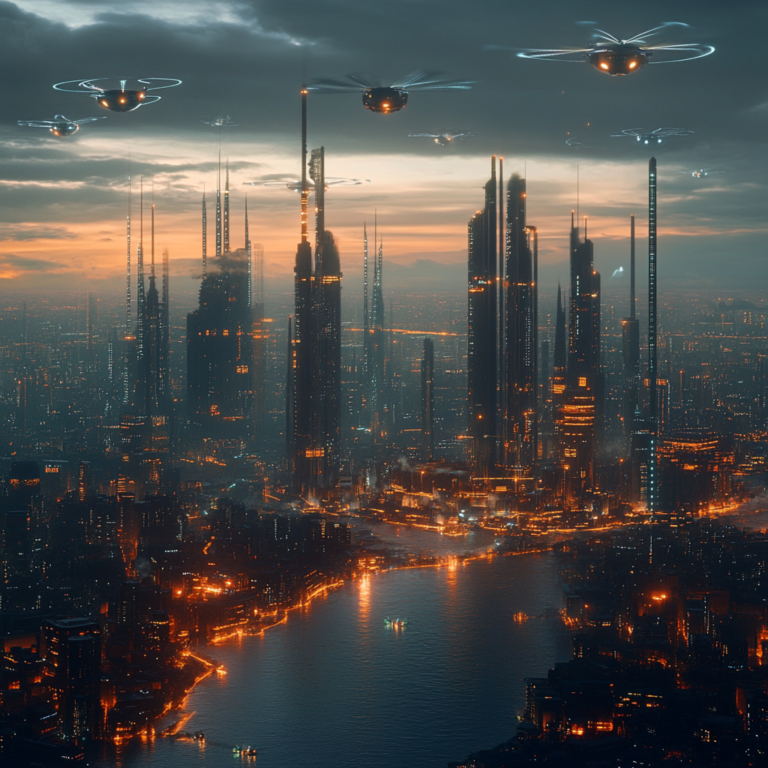 Een futuristisch kantoorlandschap met dynamische AI-elementen die rondzweven, symboliserend de innovatieve AI-software van Zip. De atmosfeer straalt technologie en vooruitgang uit met een frisse, inspirerende kleurenschema van blauw en groen. Er zijn moderne werkstations en holografische schermen die de indrukwekkende groei en succes van de startup reflecteren. Geen tekst of woorden in de afbeelding.