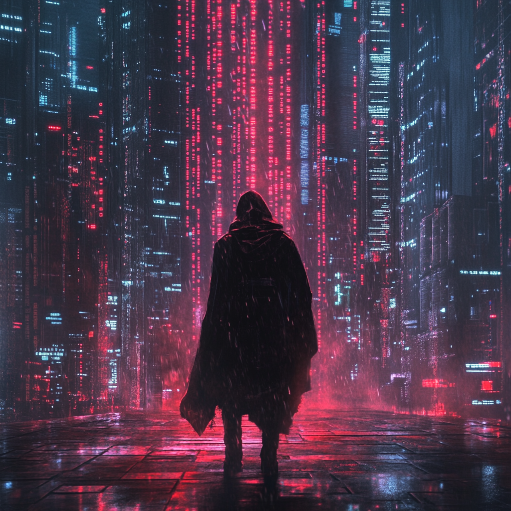 Een futuristische stad op 17 oktober 2024, met innovatieve technologieën en architectuur die de skyline domineren. De scène toont zwevende voertuigen, slimme gebouwen met groene daken, en mensen die gebruik maken van geavanceerde draagbare technologie. De lucht is helder met een technologische sfeer, en de stad straalt vooruitgang en moderniteit uit. Geen tekst of woorden in de afbeelding.