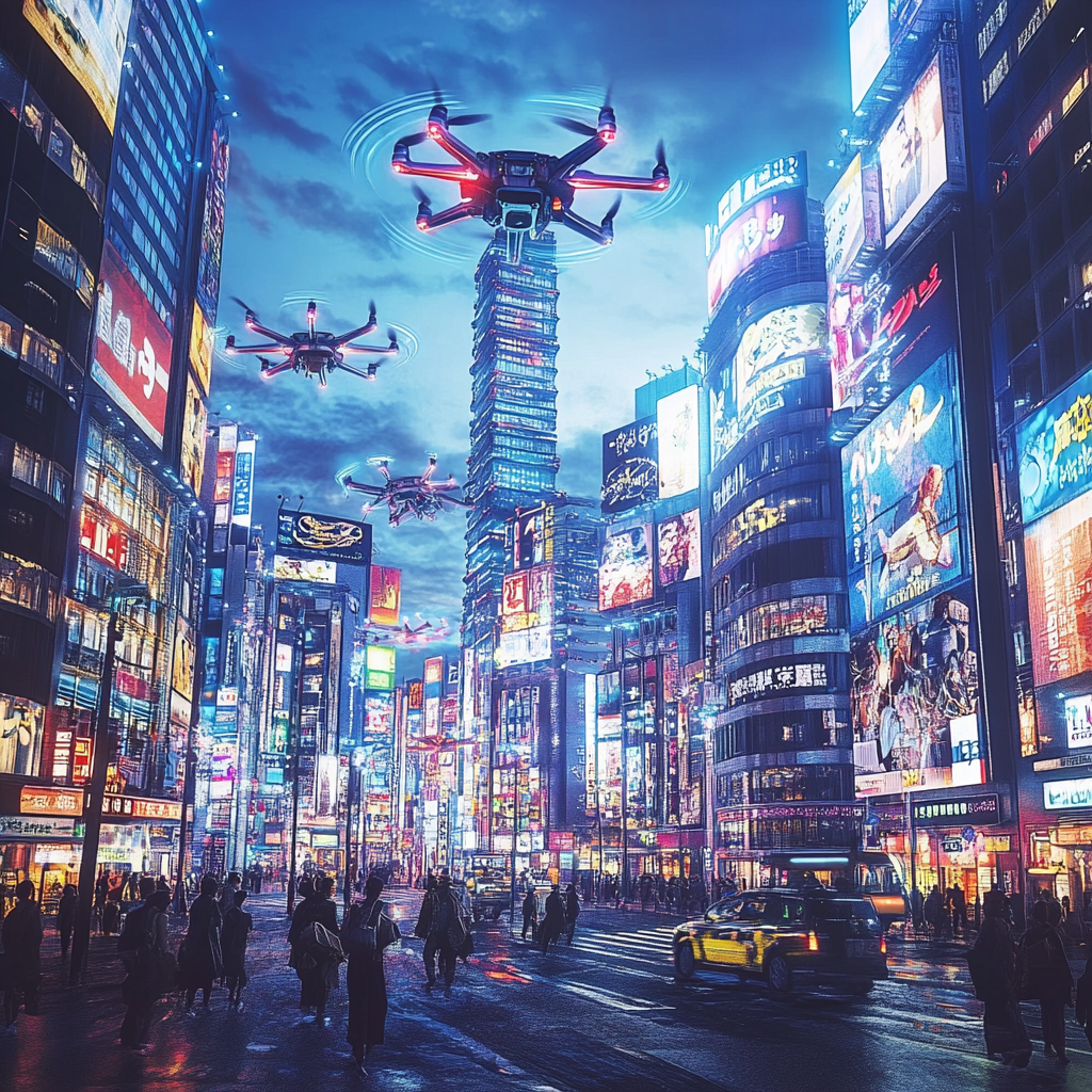 Een futuristisch en minimalistisch ontwerp van de nieuwe 16-inch MacBook Pro met de M4 Pro-chip. Het beeld toont een krachtige en slanke laptop op een moderne, strakke werkplek. De laptop is opengeklapt, met een helder en levendig scherm. Rondom zijn subtiele high-tech gadgets en accessoires te zien, met een focus op elegantie en innovatie. De sfeer is professioneel en inspirerend, met een gevoel van technologische vooruitgang en creativiteit. Geen tekst of woorden in de afbeelding.