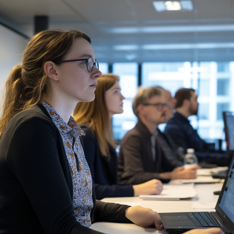 Een futuristische, dynamische beurshandelomgeving waar Tether als een glanzende munt centraal staat, omringd door symbolen van groei zoals stijgende grafieken en groene pijlen. De sfeer is energiek en vol optimisme, met een achtergrond van een digitale economie. Geen tekst of woorden in de afbeelding.