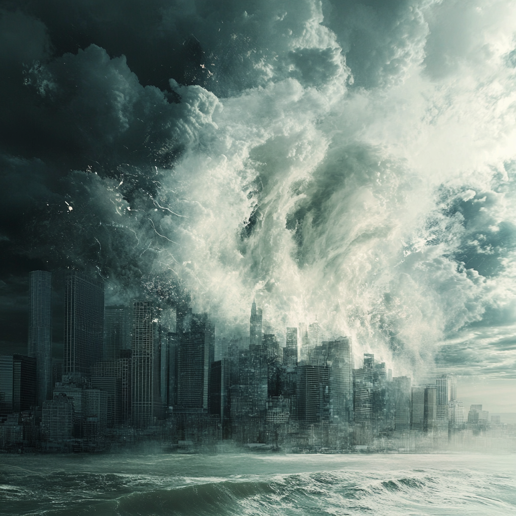 Een levendig en gedetailleerd stadsbeeld van Taipei, Taiwan, met prominente iconen van Uber en Delivery Hero in de achtergrond, die een confrontatie afbeelden. De stad is vol leven met kleurrijke neonlichten en drukke straten. Een gevoel van spanning en competitie hangt in de lucht, met een focus op het thema van concurrentie en marktdynamiek. Geen tekst of woorden in de afbeelding.