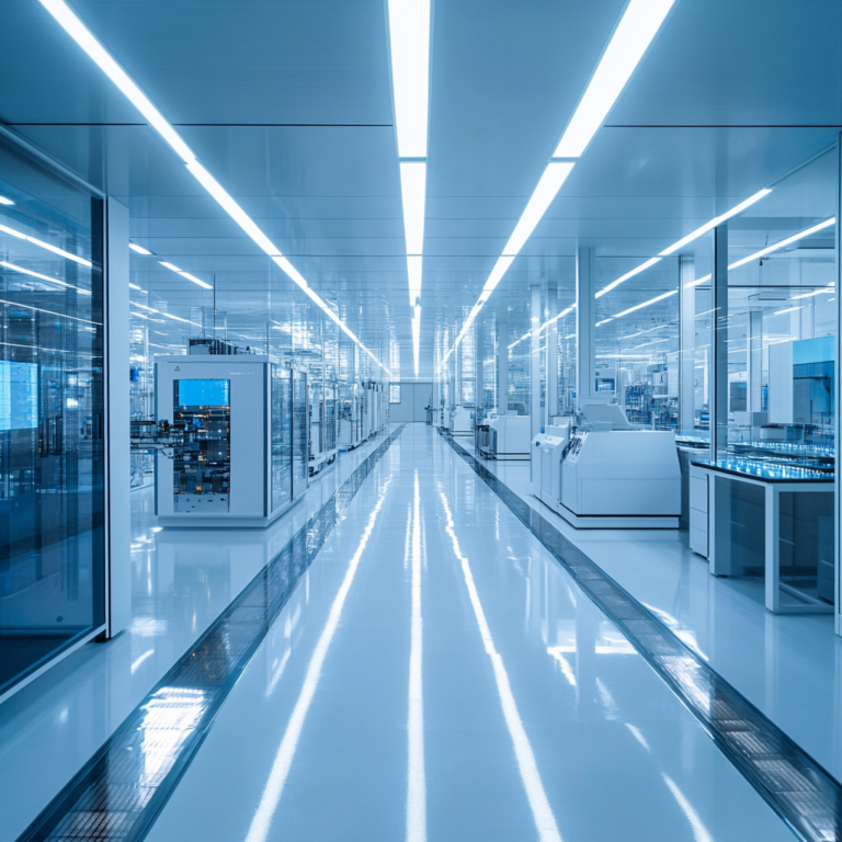 Een moderne kantooromgeving met een diverse groep mensen in een discussie. Verschillende gezichtsuitdrukkingen: enkele expressief, anderen nadenkend. De ruimte heeft een mix van industriële en eigentijdse elementen, zoals glazen wanden en houten tafels. Het kleurenschema is koel, met blauwe en grijze tinten, en natuurlijke lichtinval zorgt voor een open, uitnodigende sfeer. Geen tekst of woorden in de afbeelding.