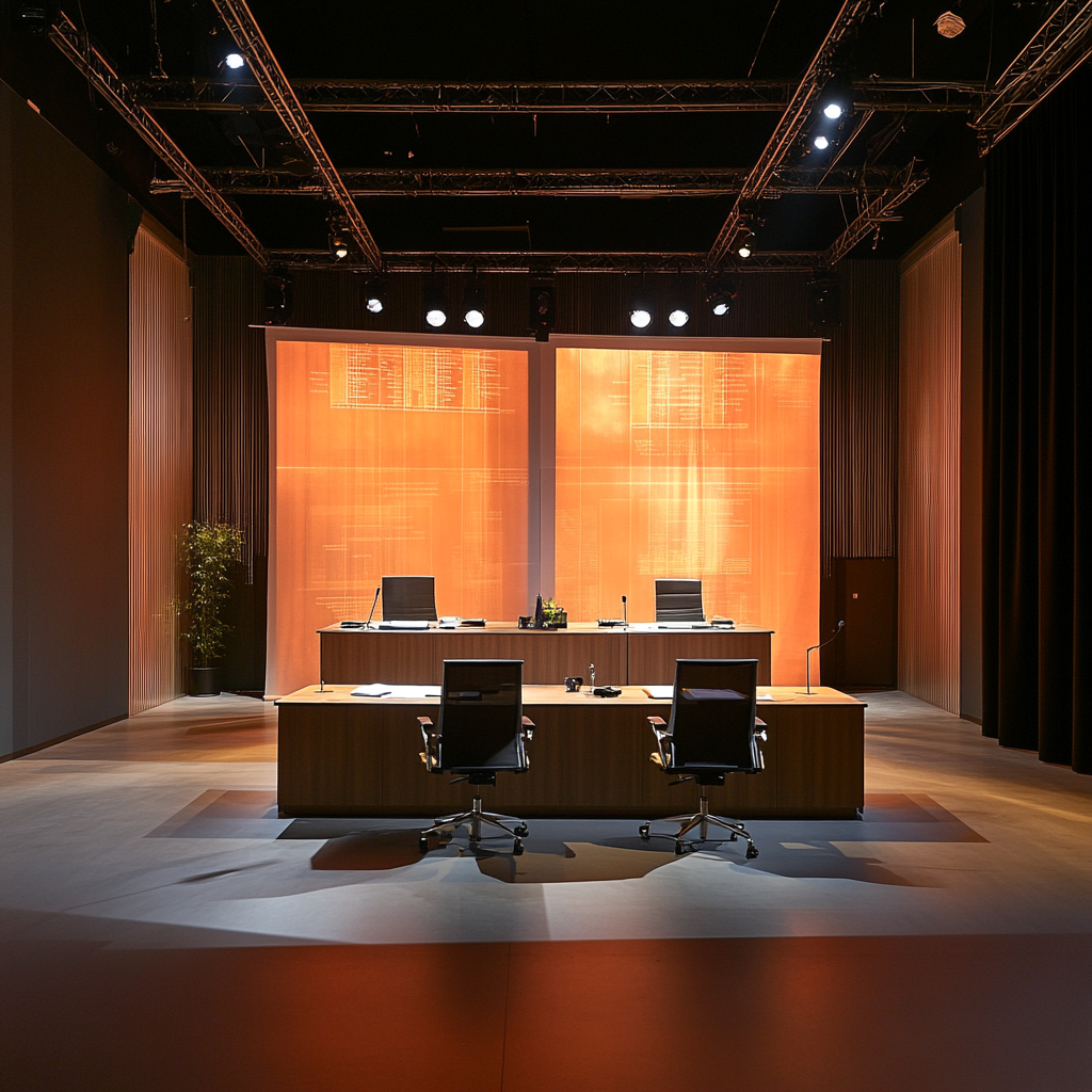 Een krachtige visualisatie van Europa dat standhoudt tegen grote Amerikaanse techreuzen. Een bruisende skyline van Europese steden, met iconische technologie-symbolen die de diversiteit en kracht van Europese innovatie vertegenwoordigen. Donkere wolken aan de horizon, symboliserend de dreiging van buitenlandse invloed, met een stralend zonlicht dat doorbreekt als een symbool van hoop en vastberadenheid. Geen tekst of woorden in de afbeelding.