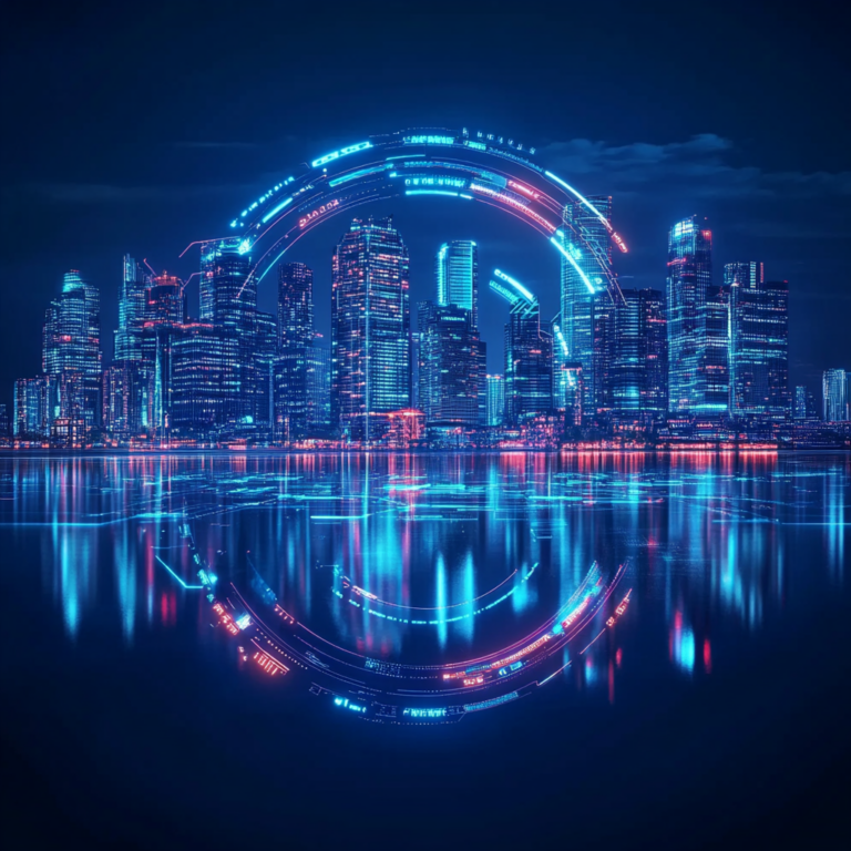 Een moderne, drukke kantooromgeving met mensen in zakelijke kleding die gebruik maken van een hoogtechnologisch platform op hun laptops en tablets. De sfeer is efficiënt en professioneel. De ruimte is gevuld met natuurlijke lichtinval, minimalistisch design, en er hangt een sfeer van innovatie en vooruitgang. Geen tekst of woorden in de afbeelding.