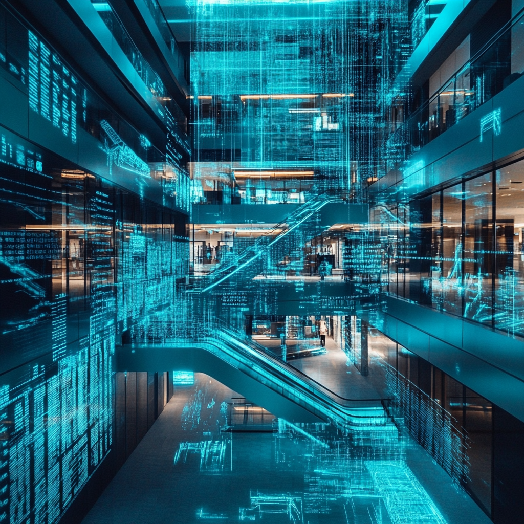 Een futuristische operatiekamer waarin een team van artsen en wetenschappers nauwgezet werkt aan het implanteren van een geavanceerd brein-computer apparaat bij een patiënt. De sfeer is high-tech en steriel, met gloeiende displays en geavanceerde technologieën rondom het operatietafereel. De verlichting is helder en modern, met een focus op de precisie en innovatie van de procedure. De afbeelding moet gevoel van spanning en vooruitgang uitstralen.