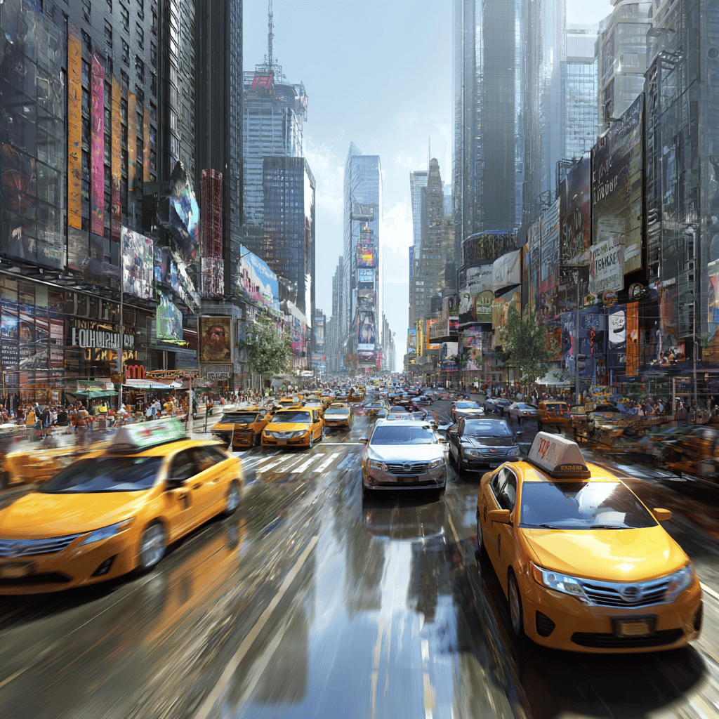 Zelfrijdende Google-auto's veroveren chaos New York!
