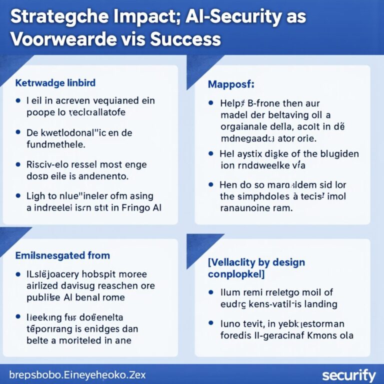 Strategische Impact: AI-Security als Voorwaarde voor Succes