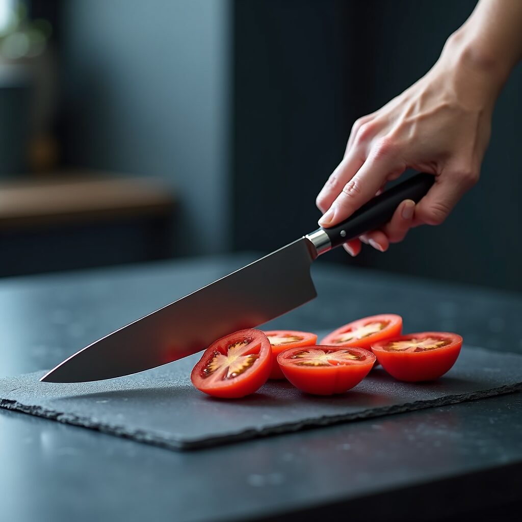 Technologie herdefinieert het koksmes: snijden zonder kracht.