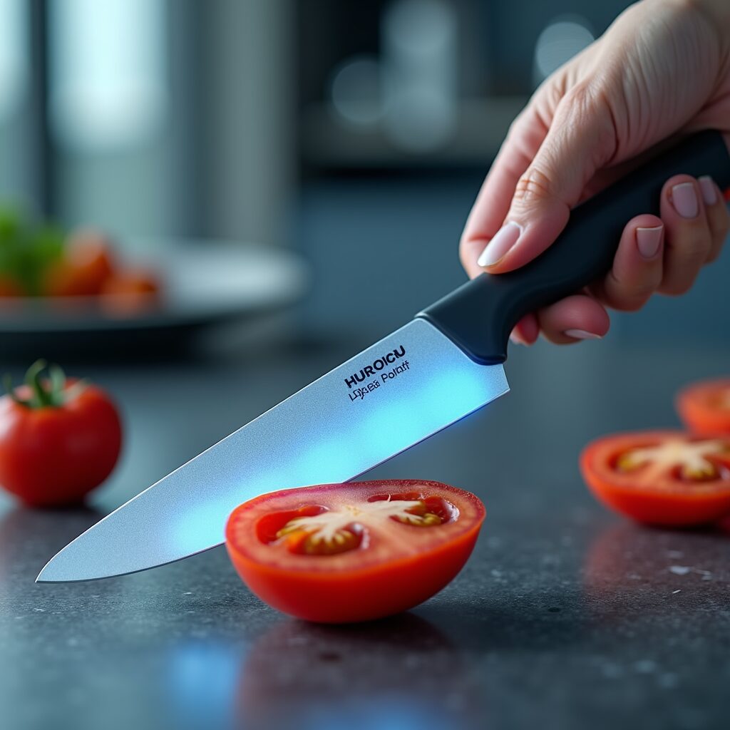 Keukenrevolutie: snijden met de helft minder kracht.