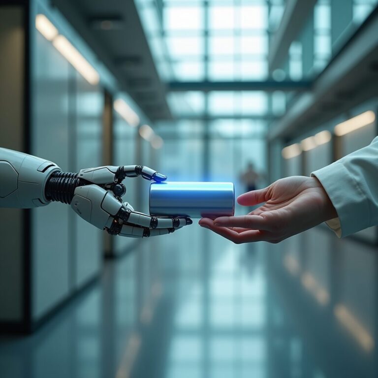 Robotbatterijen: compacte kracht voor non-stop operaties.