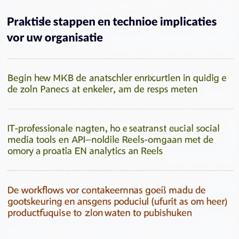 Praktische stappen en technische implicaties voor uw organisatie