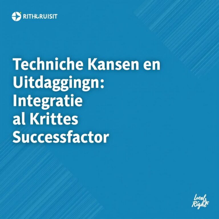Technische Kansen en Uitdagingen: Integratie als Kritische Succesfactor