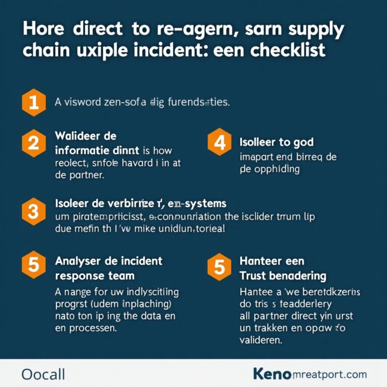 Hoe direct te reageren op een supply chain incident: een checklist