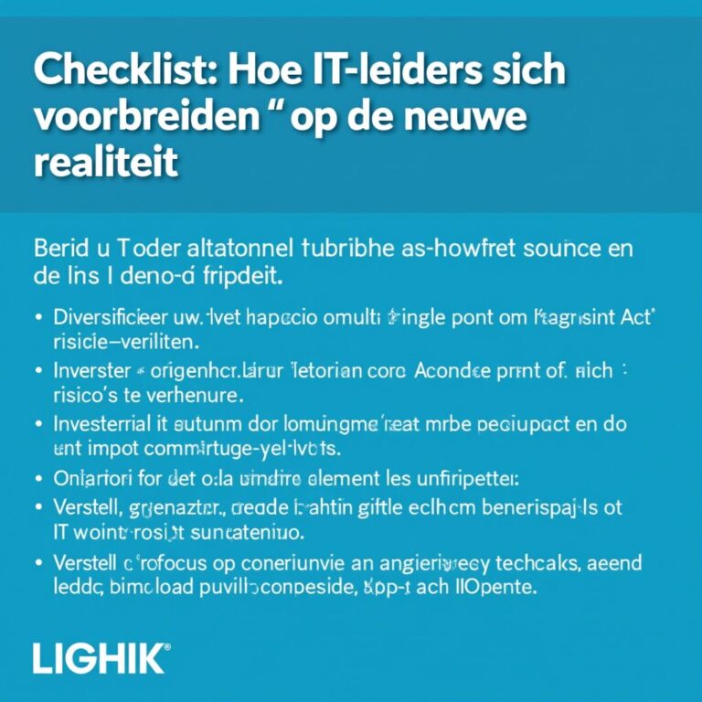 Checklist: Hoe IT-leiders zich voorbereiden op de nieuwe realiteit