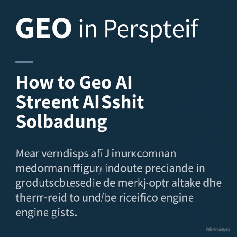 GEO in Perspectief: Meer dan SGE Optimalisatie of AIO