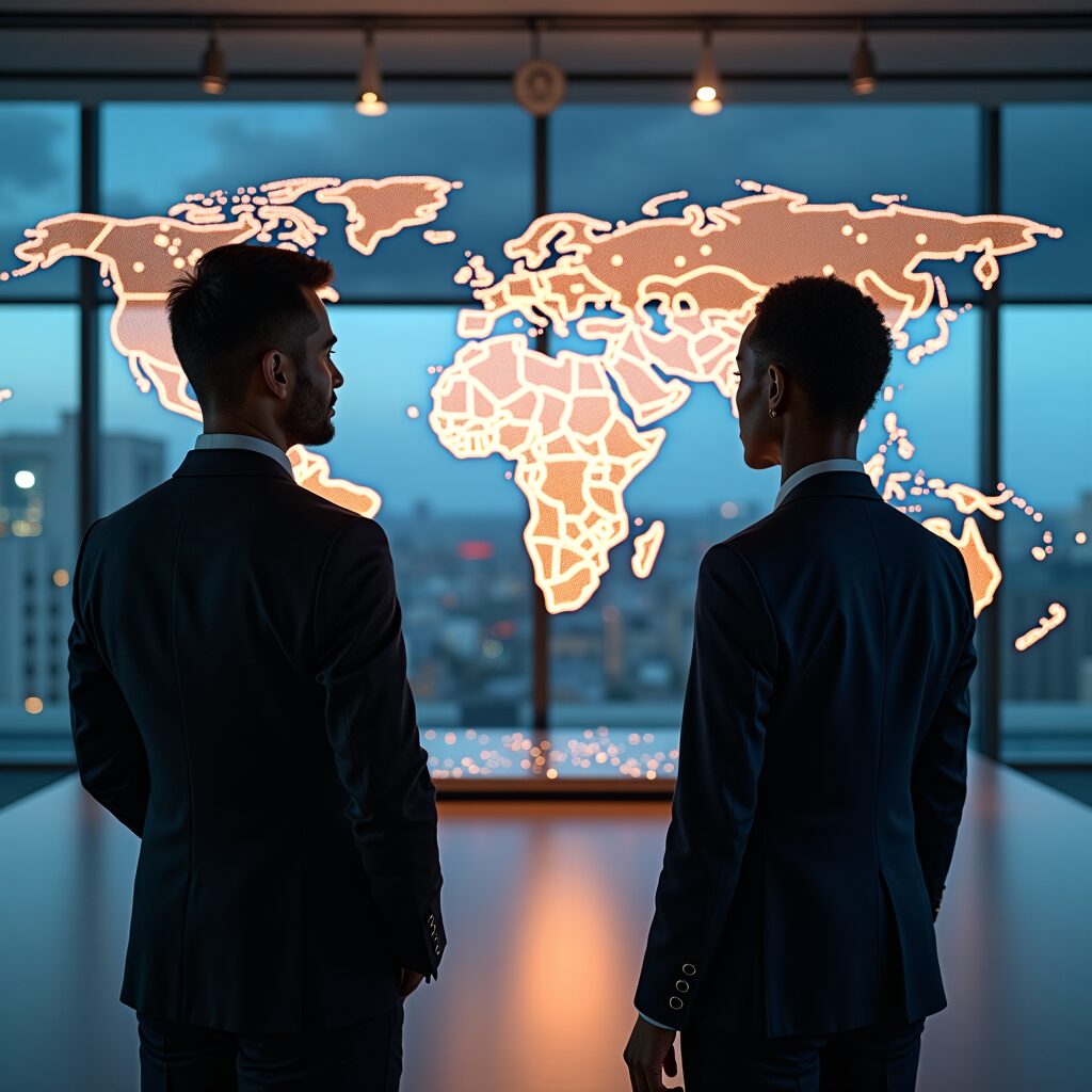 VAE hertekent met AI de digitale kaart van Afrika.