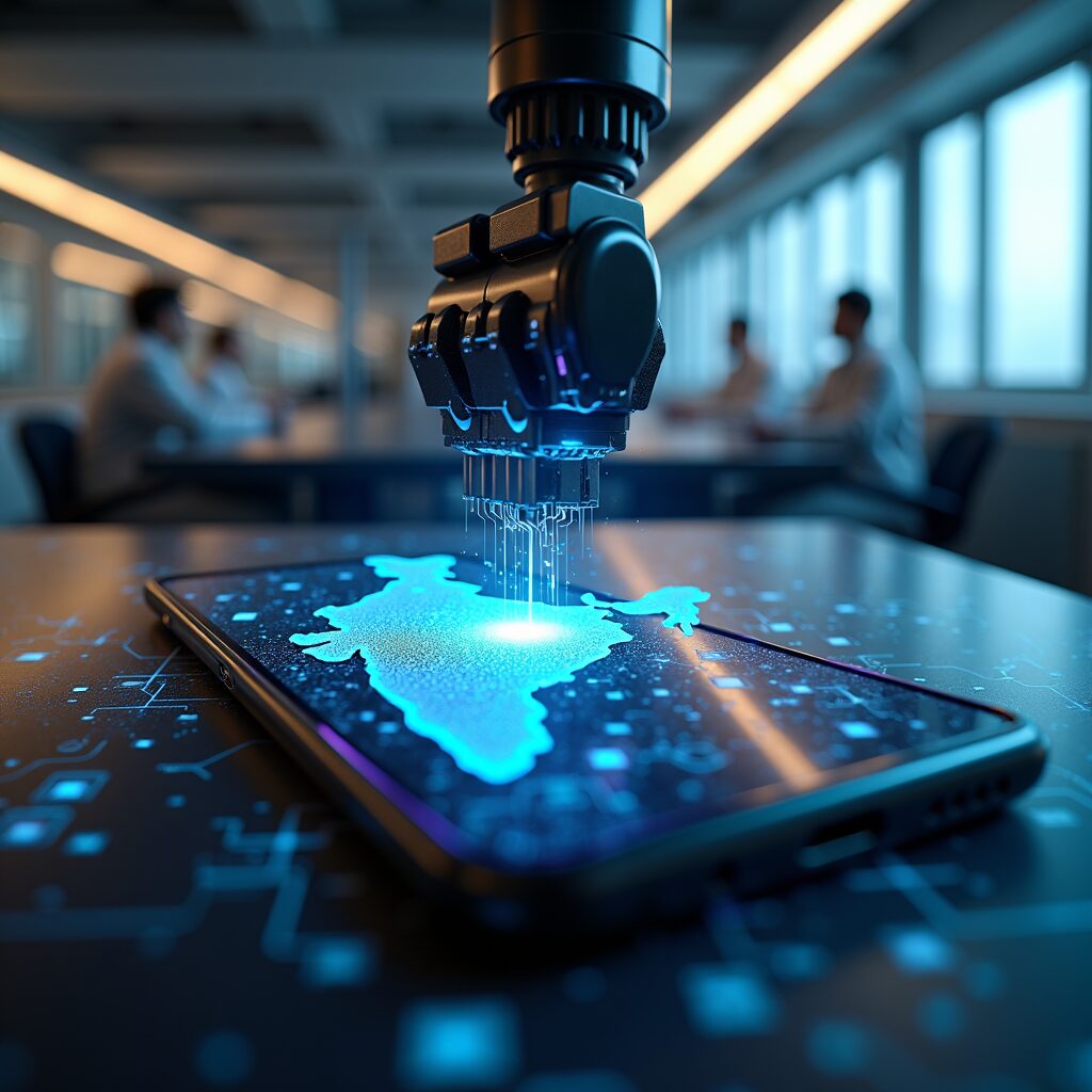 India: Nieuwe smartphone-fabriek van de wereld.