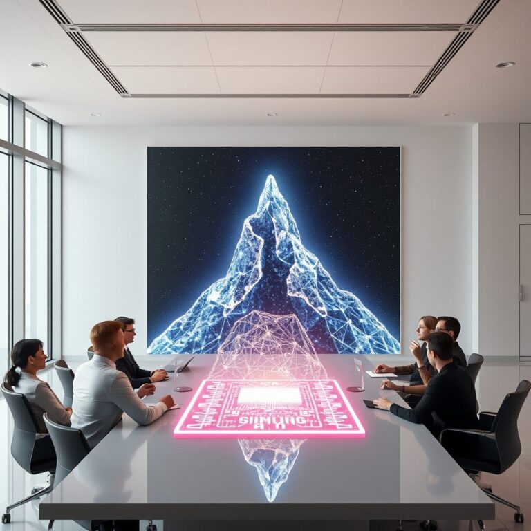 AI stuwt Samsung naar historische biljoenwaardering.