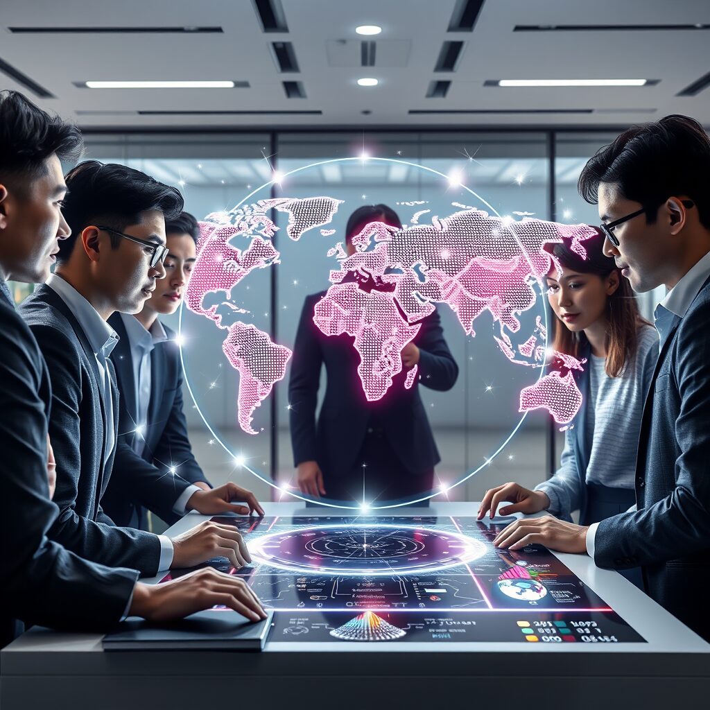 Zuid-Korea's gooi naar de technologische wereldtop.