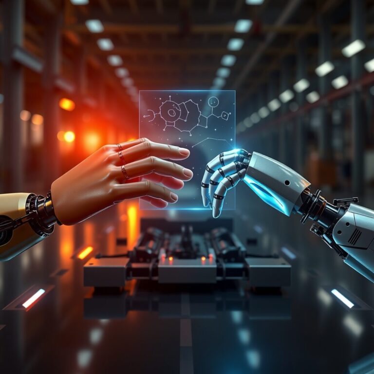 Hyundai staking: mens vecht voor baan tegen robot.