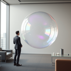 Angst voor AI-bubbel stuwt risico naar recordhoogte.